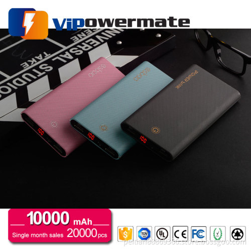 OEM new mobile power bank charger 10000mah with led display